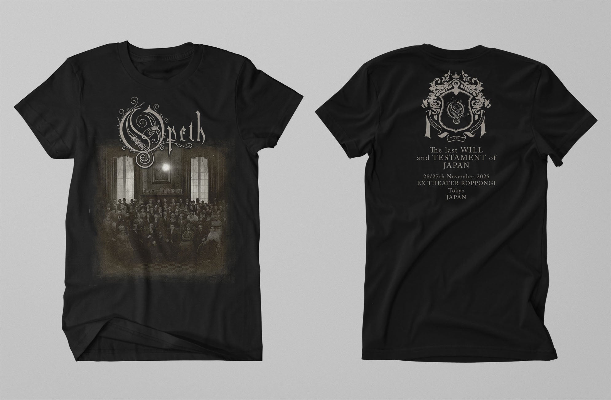 Opeth Japan 25 Tour - ブラックTシャツ
